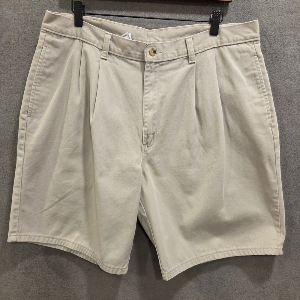 Duck Head Pleated Chino Shorts Men Size 36 Casual Preppy Coastal Classic Summer